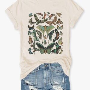 Butterfly Graphic Tee sizes Medium to XL